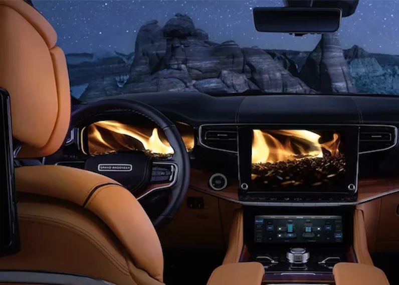 The 2024 Grand Wagoneer is equipped with a powerful 6.4-liter V8 engine, producing 471 horsepower and 455 lb-ft of torque.