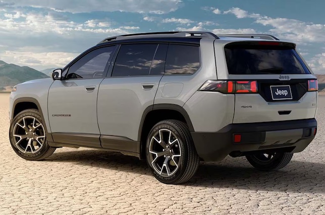 The 2026 Jeep Cherokee is a hybrid SUV with 210 horsepower, standard AWD, and an EPA-estimated 37 mpg combined fuel economy.