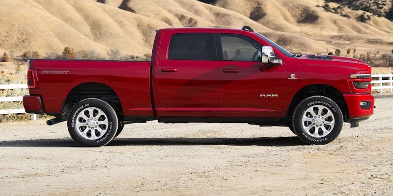 The 2026 Ram 2500 is a heavy-duty work truck that’s available in nine trim options, each coming with impressive features.