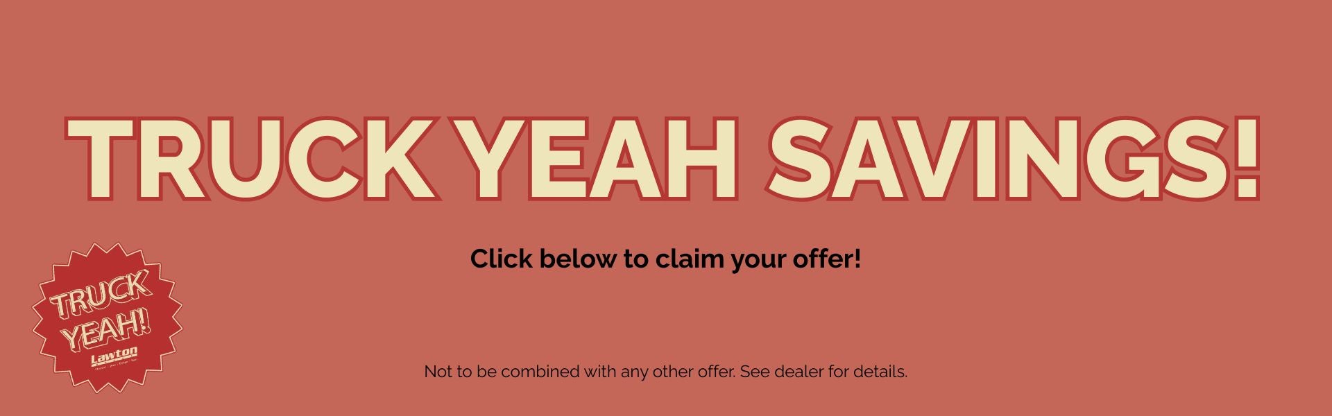 Truck Yeah Savings