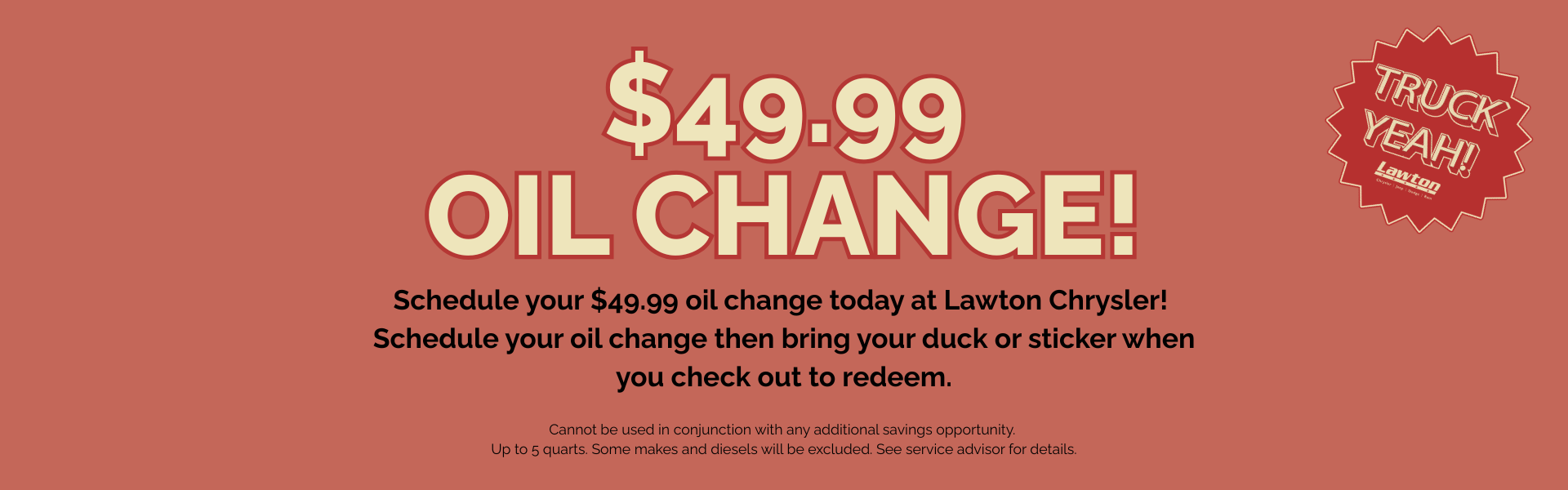 Oil Change special